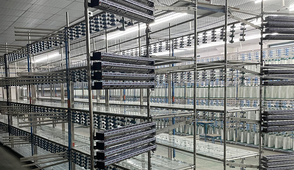 整经纱架客户现场